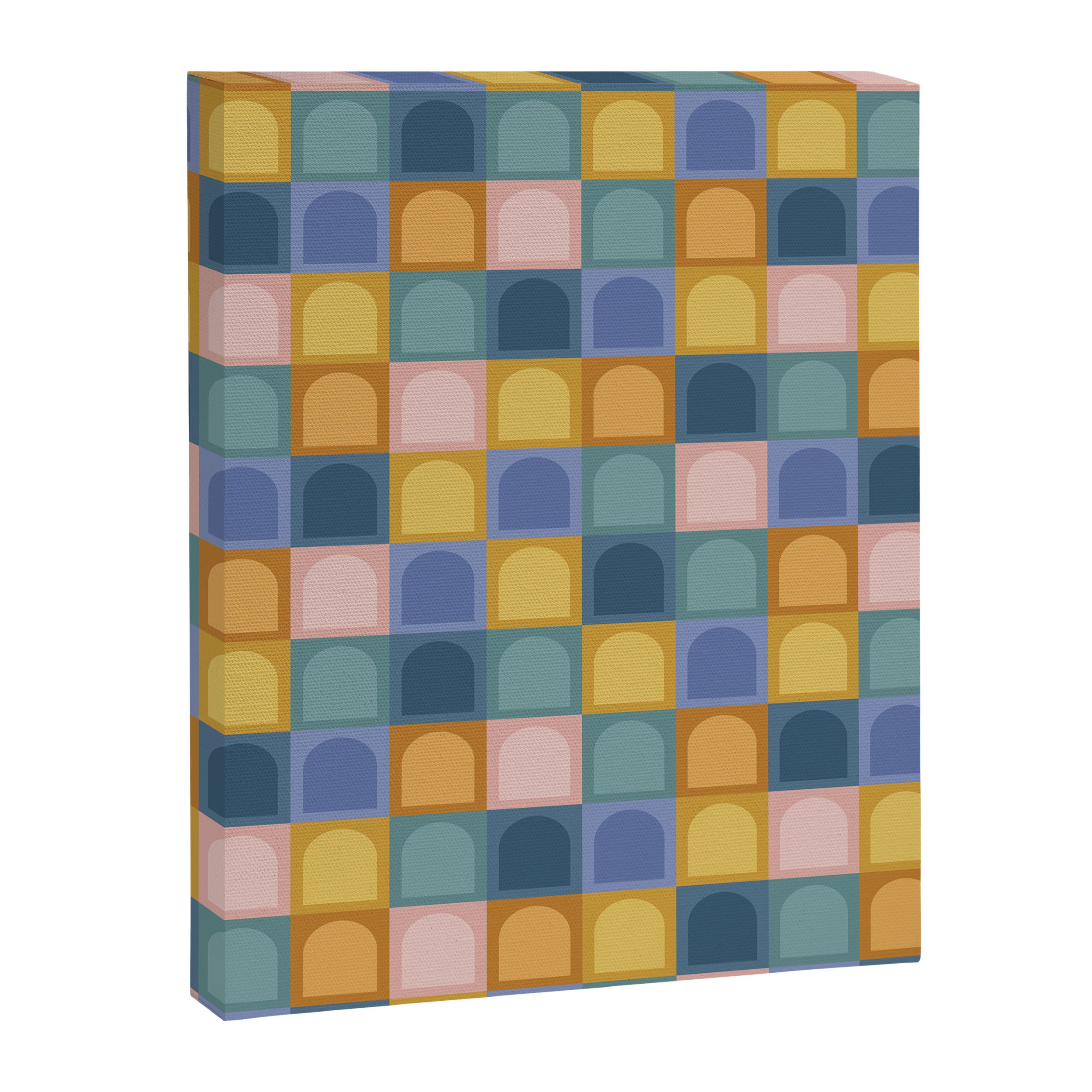 Checkered Arch Pattern II Canvas Print Gallery Image 8