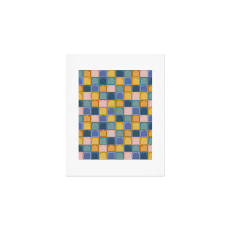 Checkered Arch Pattern II Art Print Gallery Image 1
