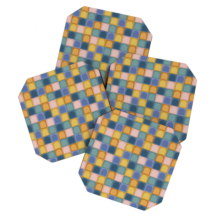 Checkered Arch Pattern II Coaster Gallery Image 1