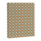 Checkered Multicolor Pattern III Earthy Natural Canvas Print Gallery Image 8