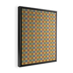 Checkered Multicolor Pattern IV Earthy Rainbow Framed Canvas Print Gallery Image 2
