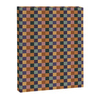Checkered Multicolor Pattern XII Retro Canvas Print Gallery Image 8