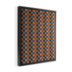 Checkered Multicolor Pattern XII Retro Framed Canvas Print Gallery Image 2