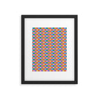 Checkered Multicolor Pattern XIX Colorful Rainbow Framed Art Print Gallery Image 6
