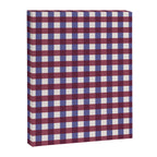 Checkered Multicolor Pattern XVII Berry Red and Violet Canvas Print Gallery Image 8