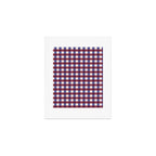 Checkered Multicolor Pattern XVII Berry Red and Violet Art Print Gallery Image 1