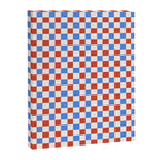 Checkered Multicolor Pattern XX Red White Blue Canvas Print Gallery Image 8