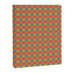 Checkered Multicolor Pattern XXIII Vibrant Retro Canvas Print Gallery Image 8