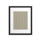 Checkered Multicolor Pattern XXVII Natural Summer Framed Art Print Gallery Image 6