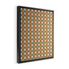 Checkered Multicolor Pattern XXXI Retro Summer Framed Canvas Print Gallery Image 2