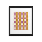Checkered Multicolor Pattern XXXII 60s Summer Pink Orange Framed Art Print Gallery Image 6