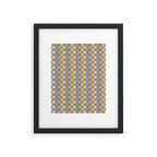 Checkered Multicolor Pattern XXXVI Colorful Summer Framed Art Print Gallery Image 6