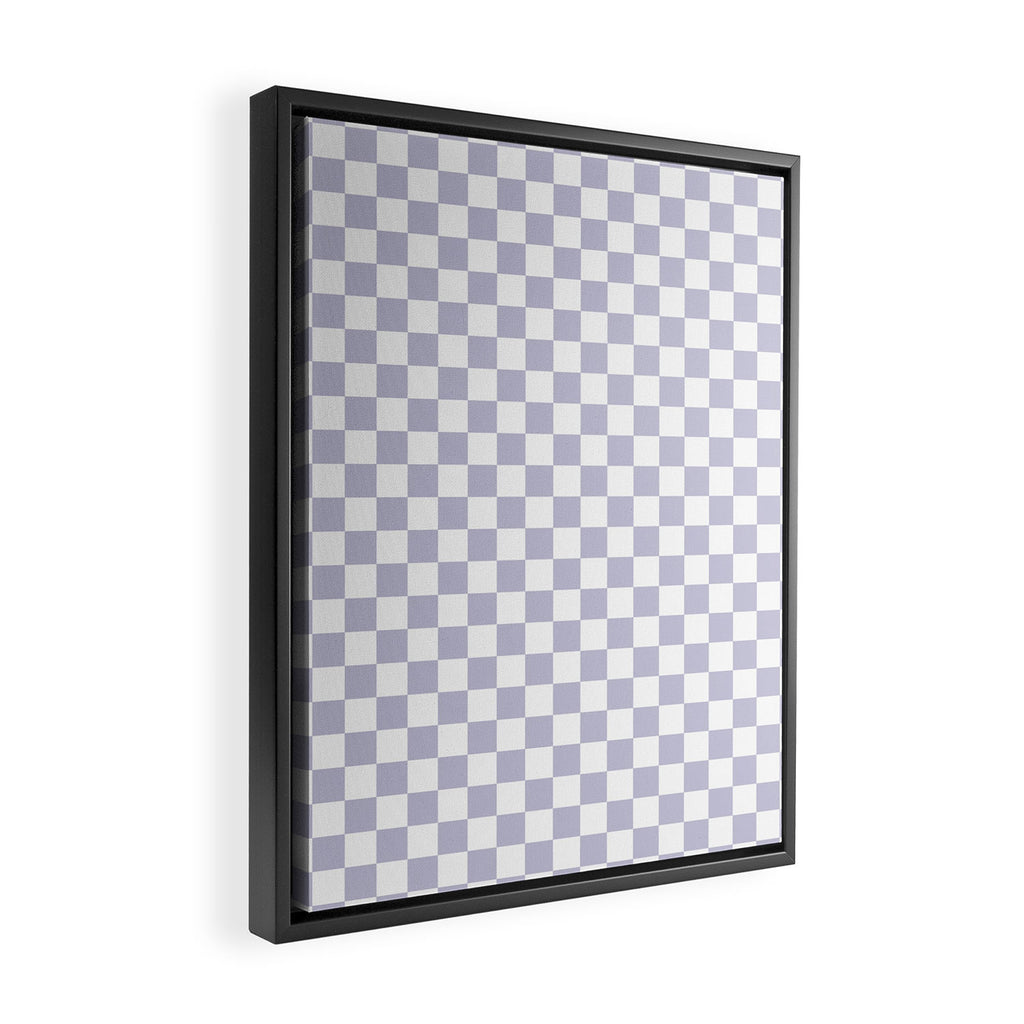 Checkered Pattern III - Medium Framed Canvas Print Gallery Image 2