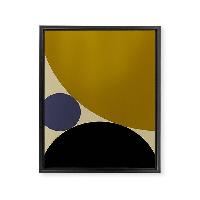 Circular Abstract IX Framed Canvas Print Gallery Image 1