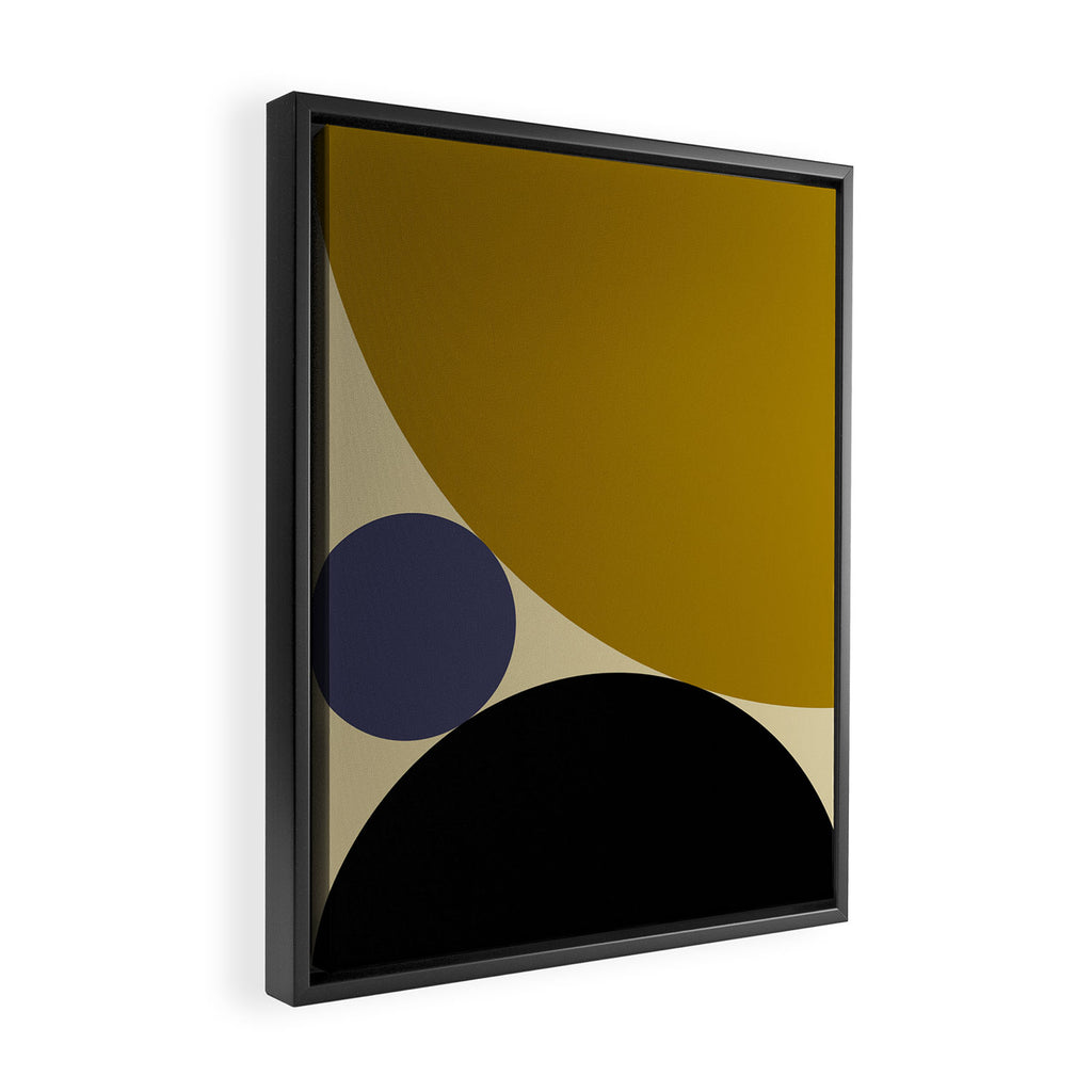 Circular Abstract IX Framed Canvas Print Gallery Image 2