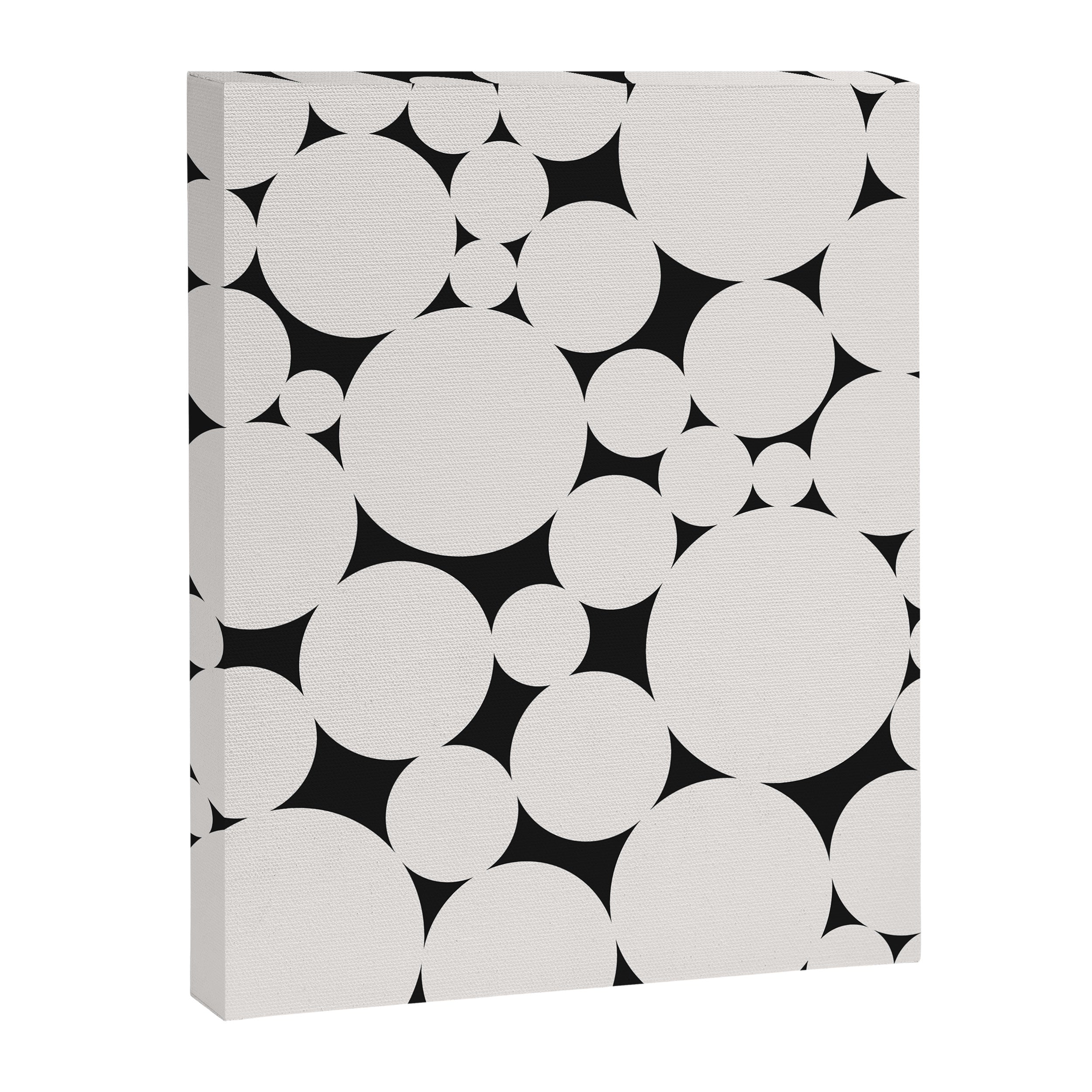 Circular Collage - Black and White Canvas Print Gallery Image 8