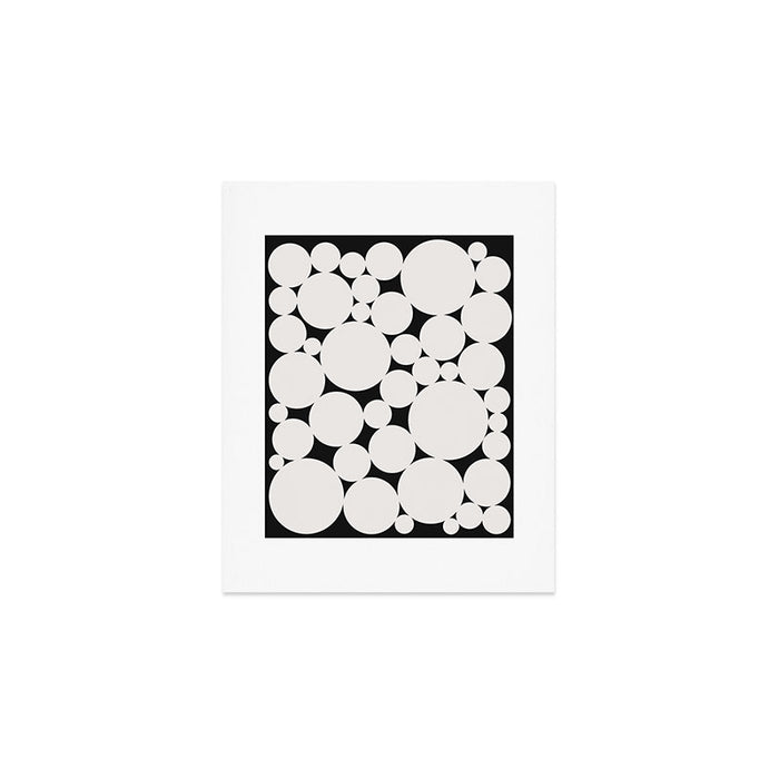 Circular Collage - Black and White Art Print Gallery Image 1