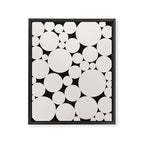 Circular Collage - Black and White Framed Canvas Print Gallery Image 8