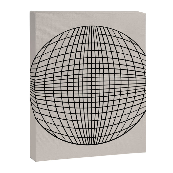 Circular Geometry - Grid Canvas Print Gallery Image 1