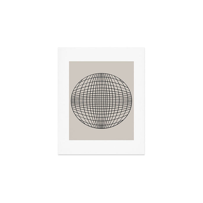 Circular Geometry - Grid Art Print Gallery Image 1