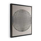 Circular Geometry - Grid Framed Canvas Print Gallery Image 2
