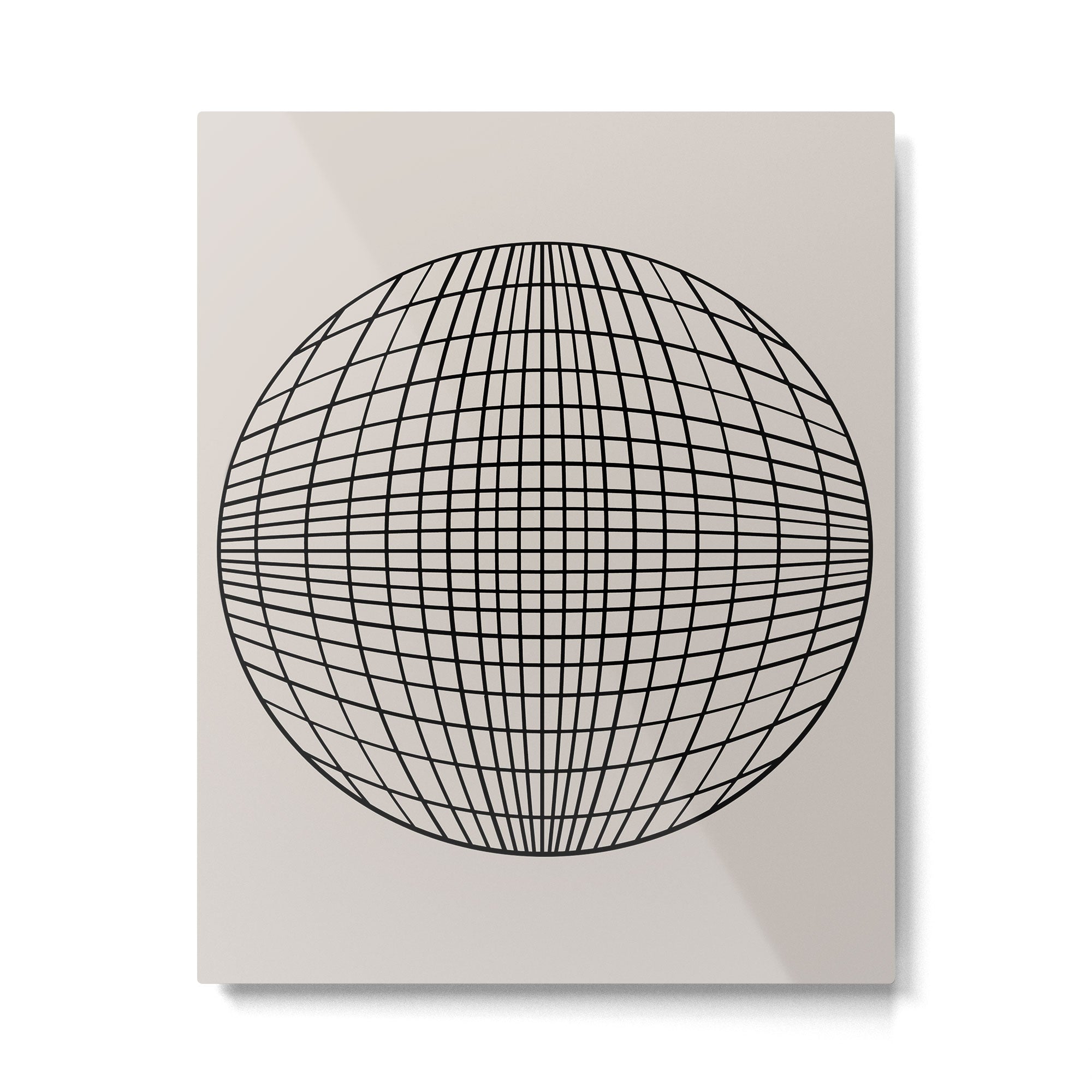 Circular Geometry - Grid Metal Print Gallery Image 6
