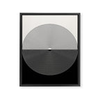 Circular Lines III Black & White Framed Canvas Print Gallery Image 8