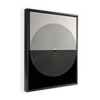 Circular Lines III Black & White Framed Canvas Print Gallery Image 2