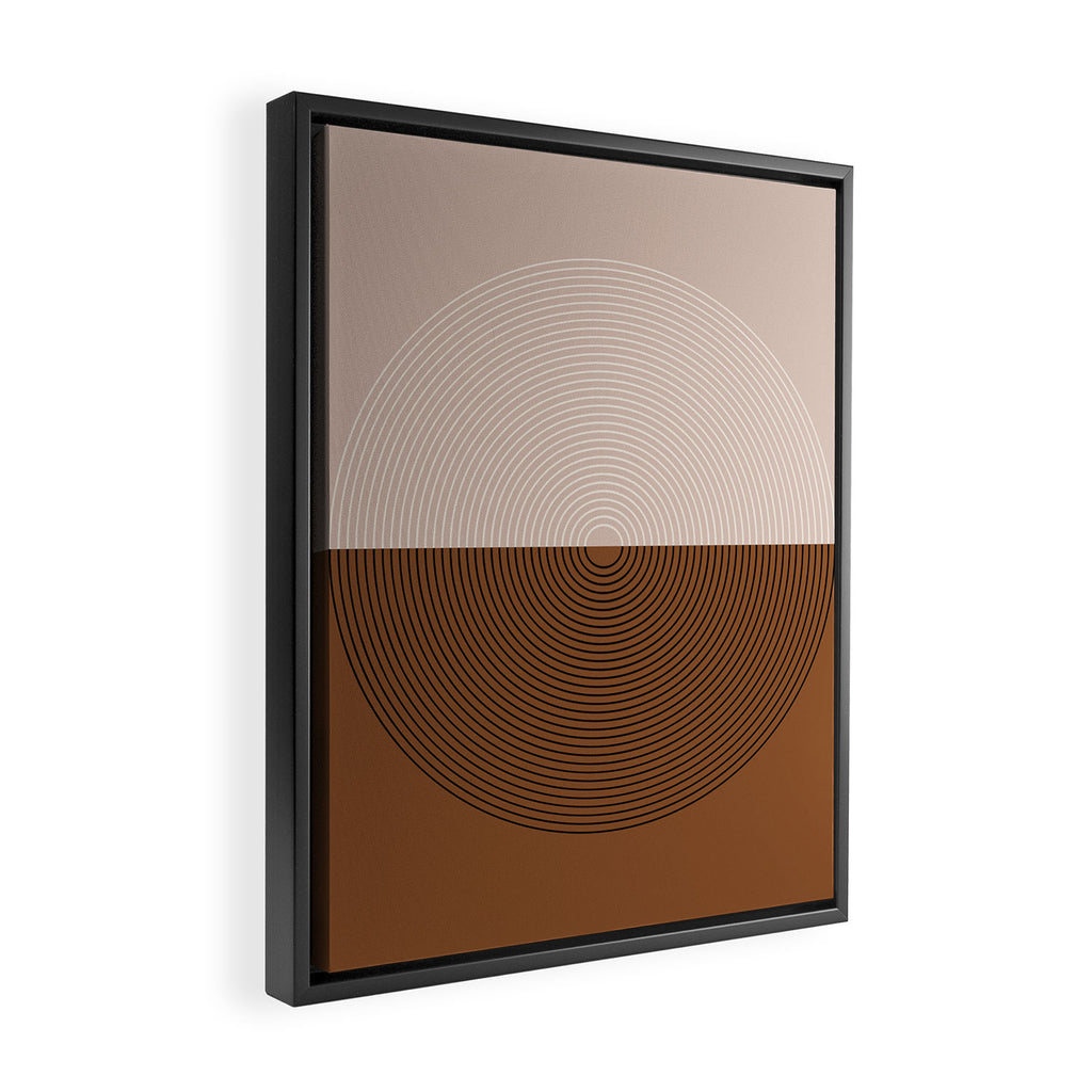 Circular Lines IX Framed Canvas Print Gallery Image 2