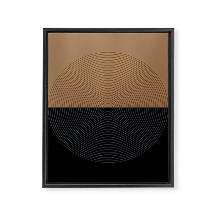 Circular Lines VIII Framed Canvas Print Gallery Image 1