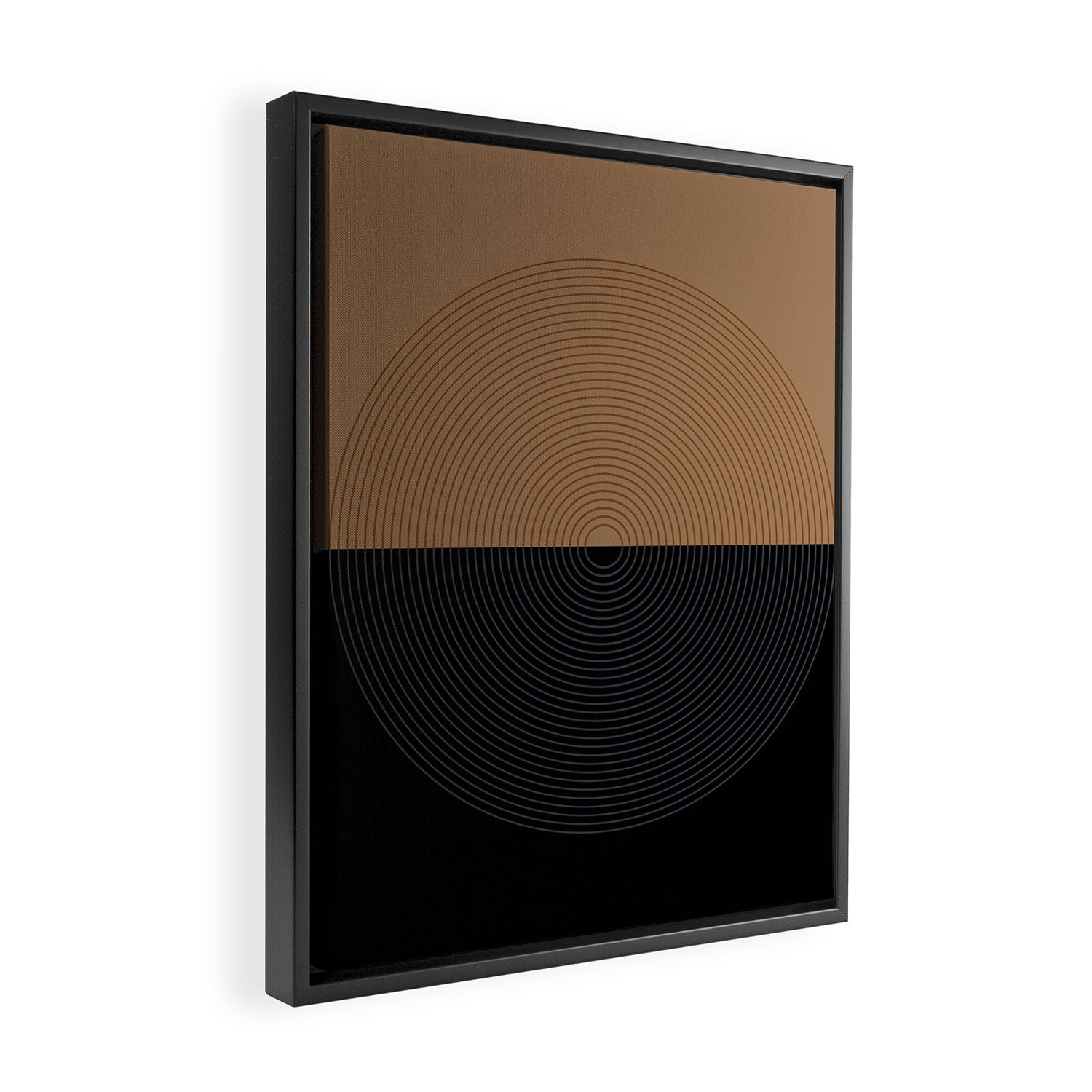Circular Lines VIII Framed Canvas Print Gallery Image 2