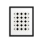 Circular Minimalism - Black & White Framed Art Print Gallery Image 6