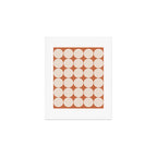 Circular Minimalism - Retro Orange Art Print Gallery Image 1