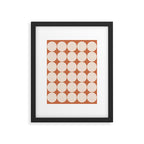 Circular Minimalism - Retro Orange Framed Art Print Gallery Image 6