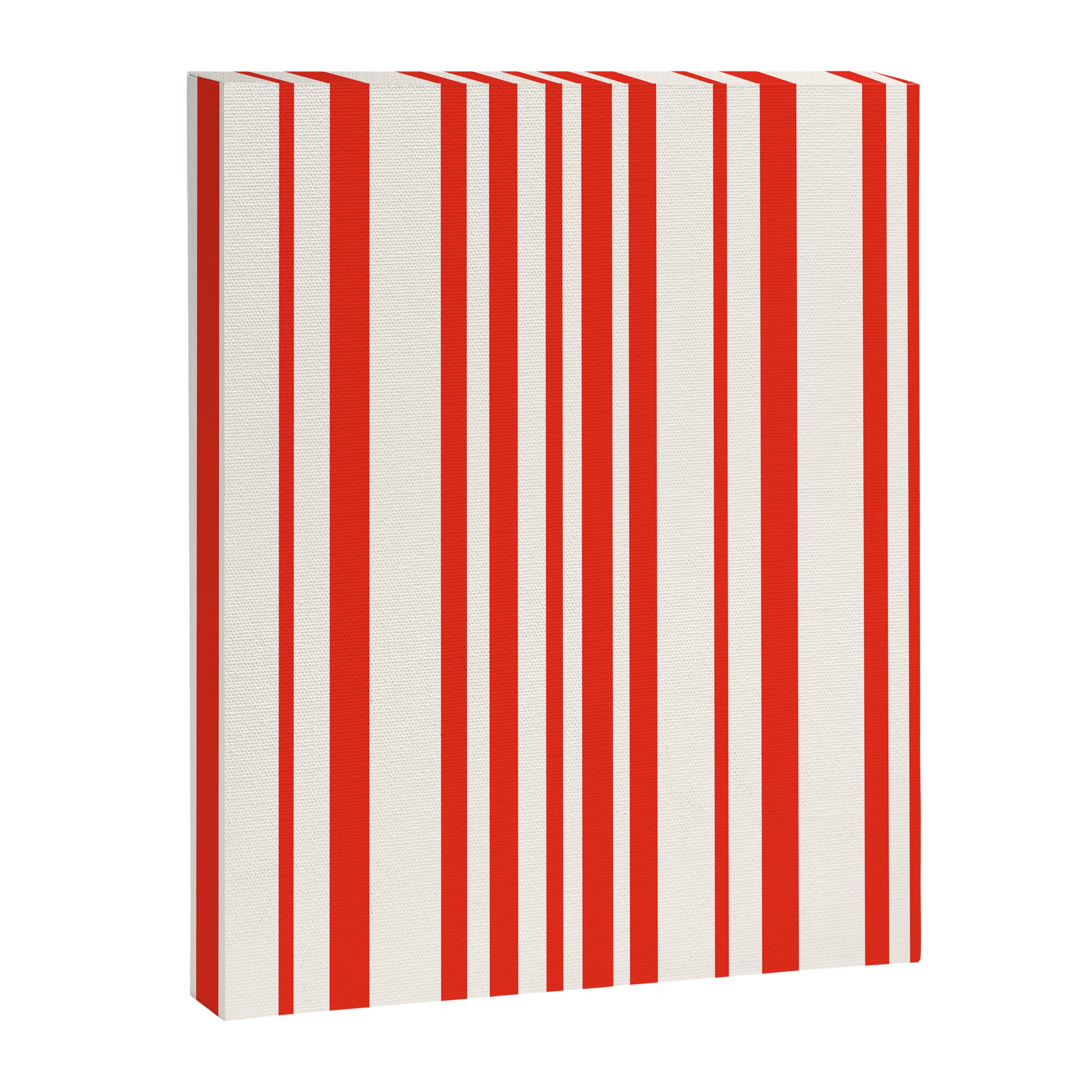Classic Stripes I - Red & White Candy Cane Canvas Print Gallery Image 6