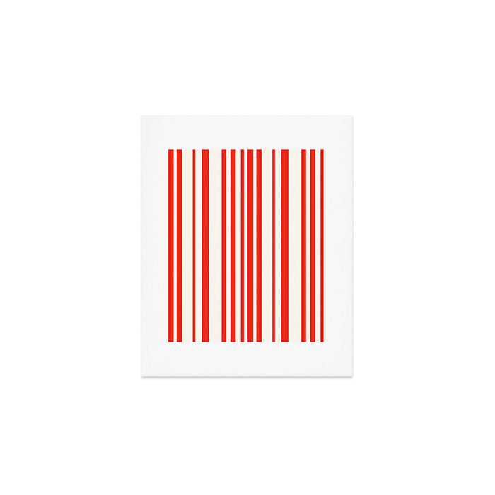 Classic Stripes I - Red & White Candy Cane Art Print Gallery Image 1