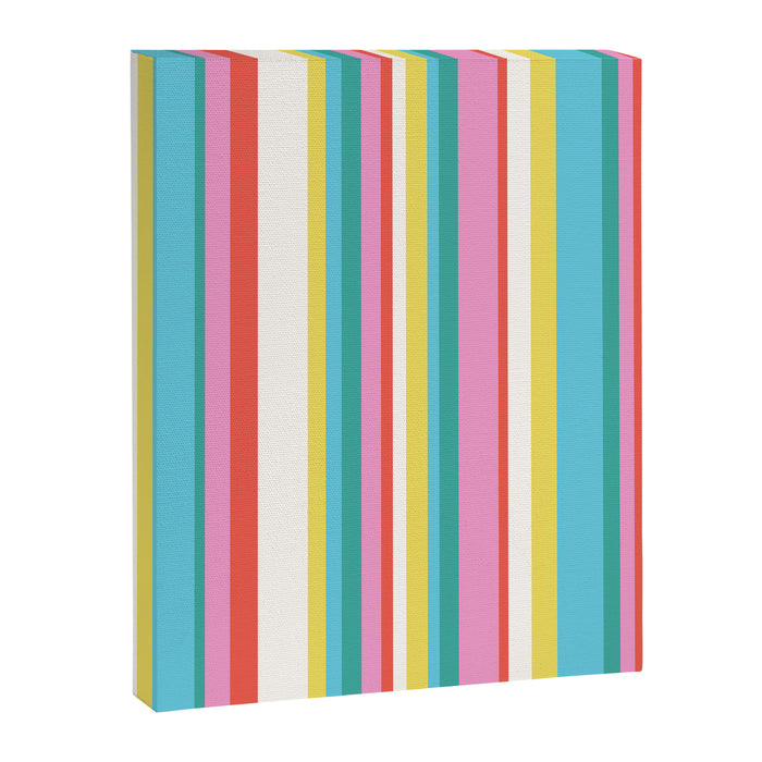 Classic Stripes II - 60s Candy Rainbow Canvas Print Gallery Image 1
