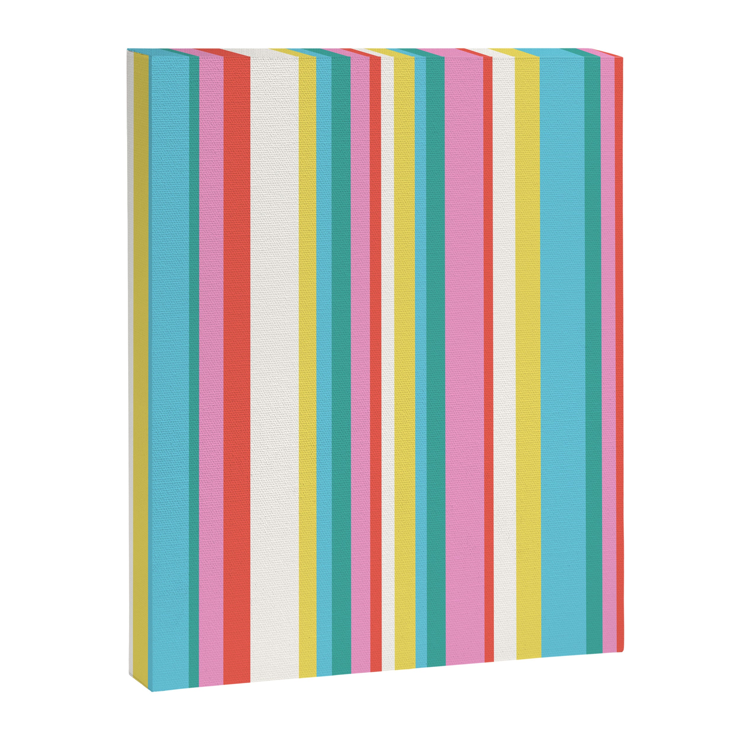 Classic Stripes II - 60s Candy Rainbow Canvas Print Gallery Image 6