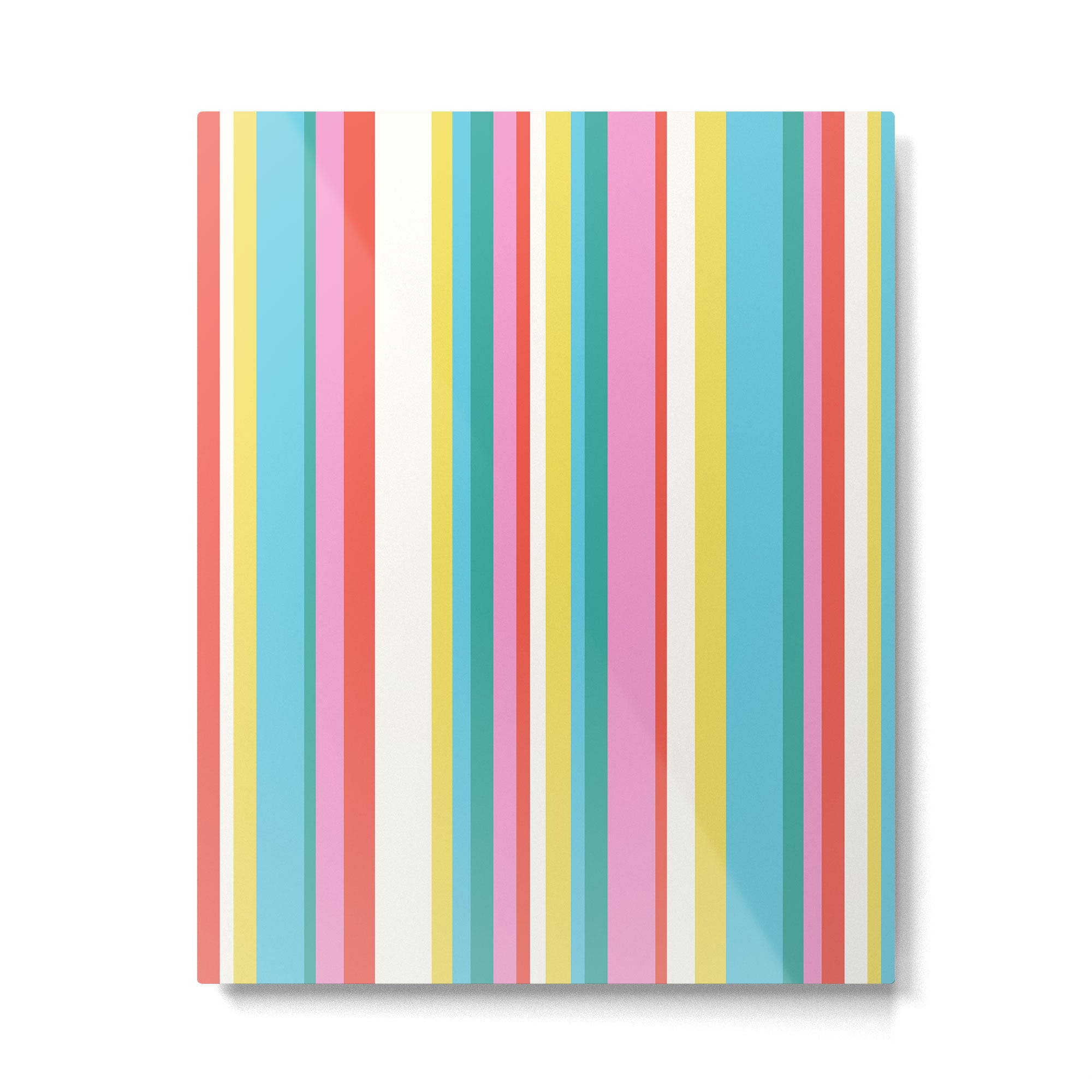 Classic Stripes II - 60s Candy Rainbow Metal Print Gallery Image 4