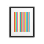 Classic Stripes II - 60s Candy Rainbow Framed Art Print Gallery Image 5
