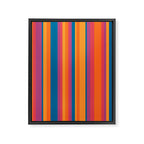 Classic Stripes III - Retro Rainbow  Framed Canvas Print Gallery Image 6