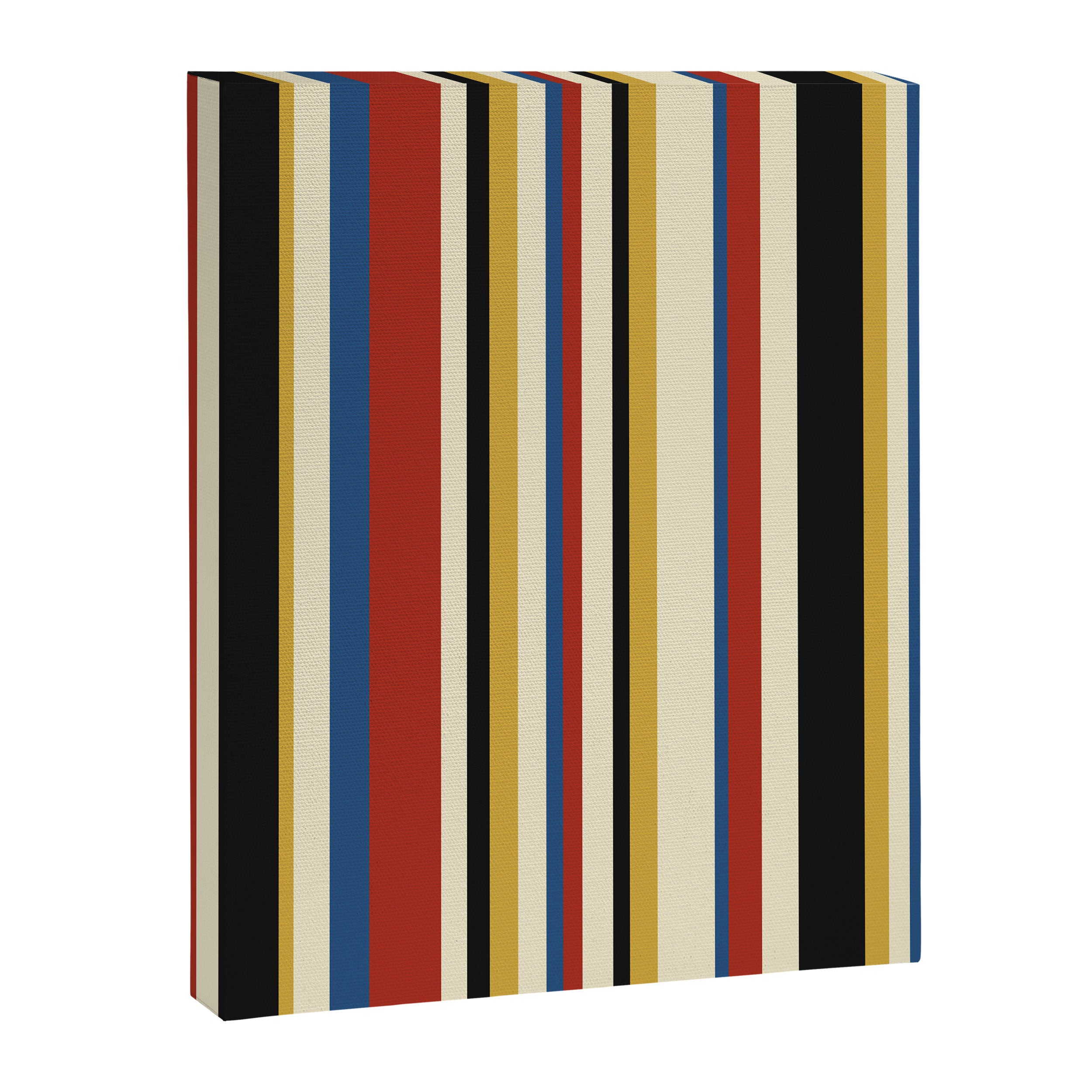 Classic Stripes IX - Bauhaus Palette Canvas Print Gallery Image 6