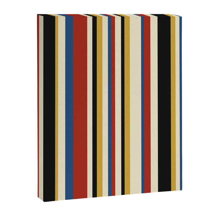 Classic Stripes IX - Bauhaus Palette Canvas Print Gallery Image 1