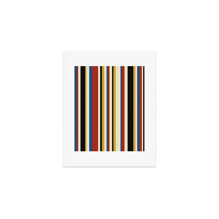 Classic Stripes IX - Bauhaus Palette Art Print Gallery Image 1