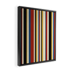 Classic Stripes IX - Bauhaus Palette Framed Canvas Print Gallery Image 2