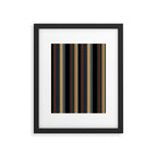 Classic Stripes V - Dark Vintage  Framed Art Print Gallery Image 5