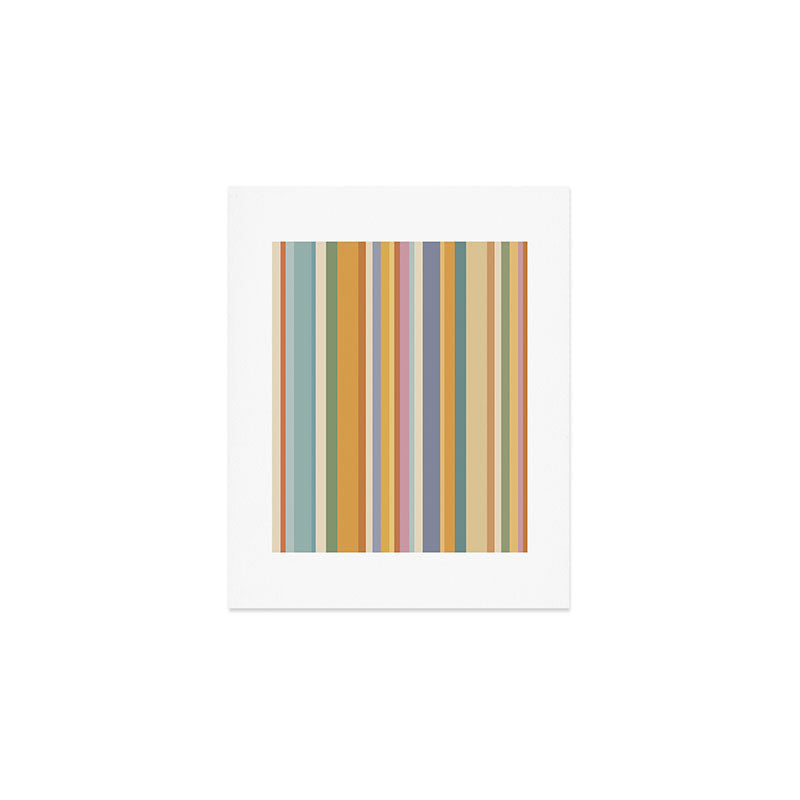 Classic Stripes VI - Vintage Pastel Art Print Gallery Image 1