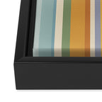 Classic Stripes VI - Vintage Pastel Framed Canvas Print Gallery Image 3