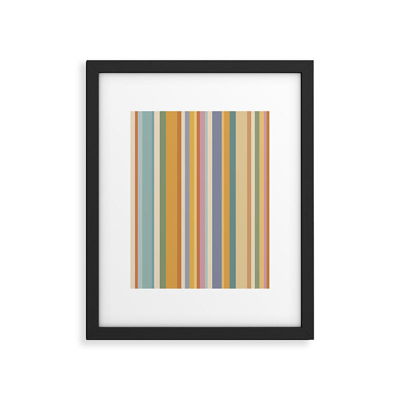 Classic Stripes VI - Vintage Pastel Framed Art Print Gallery Image 5