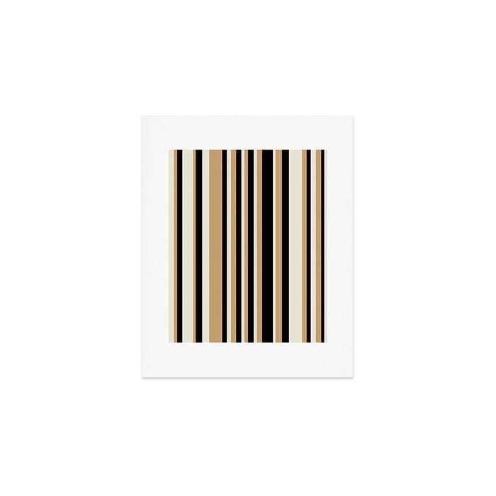 Classic Stripes VII - Neutral Vintage Art Print Gallery Image 1